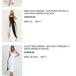 Showpo Black and White Maxi Dress